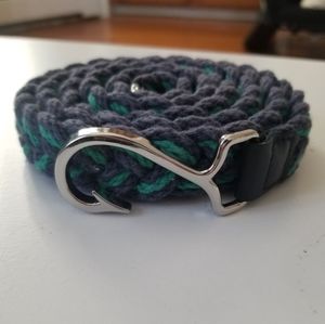 Braided vineyard vines fishing hook belt